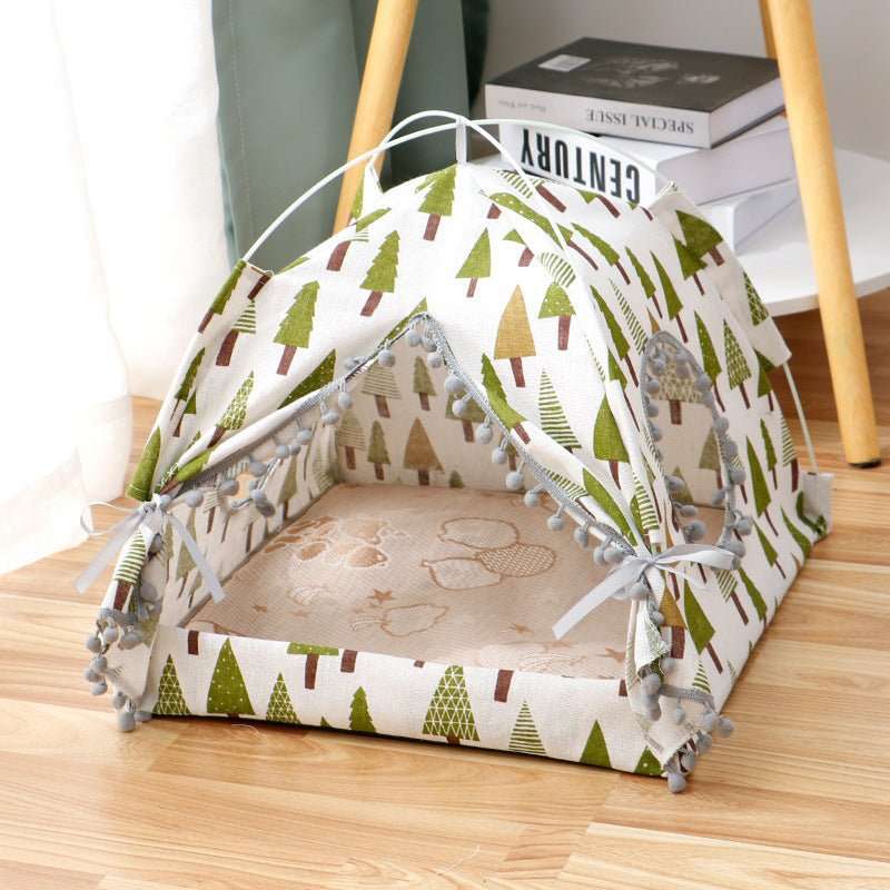 Cat Tent Cat Cat House Enclosed Pet Bed - key words