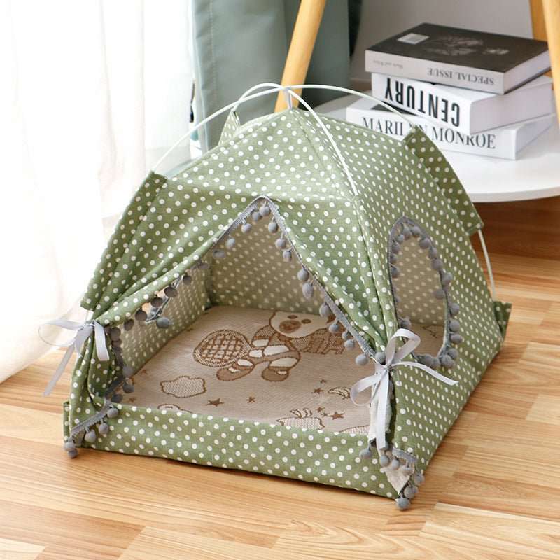 Cat Tent Cat Cat House Enclosed Pet Bed - key words