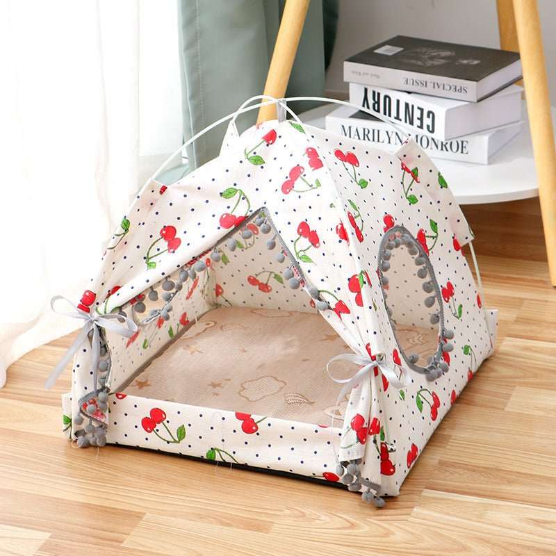 Cat Tent Cat Cat House Enclosed Pet Bed - key words