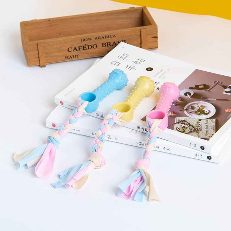 Pet Toy Dog Bite Rubber TPR Knot Toy