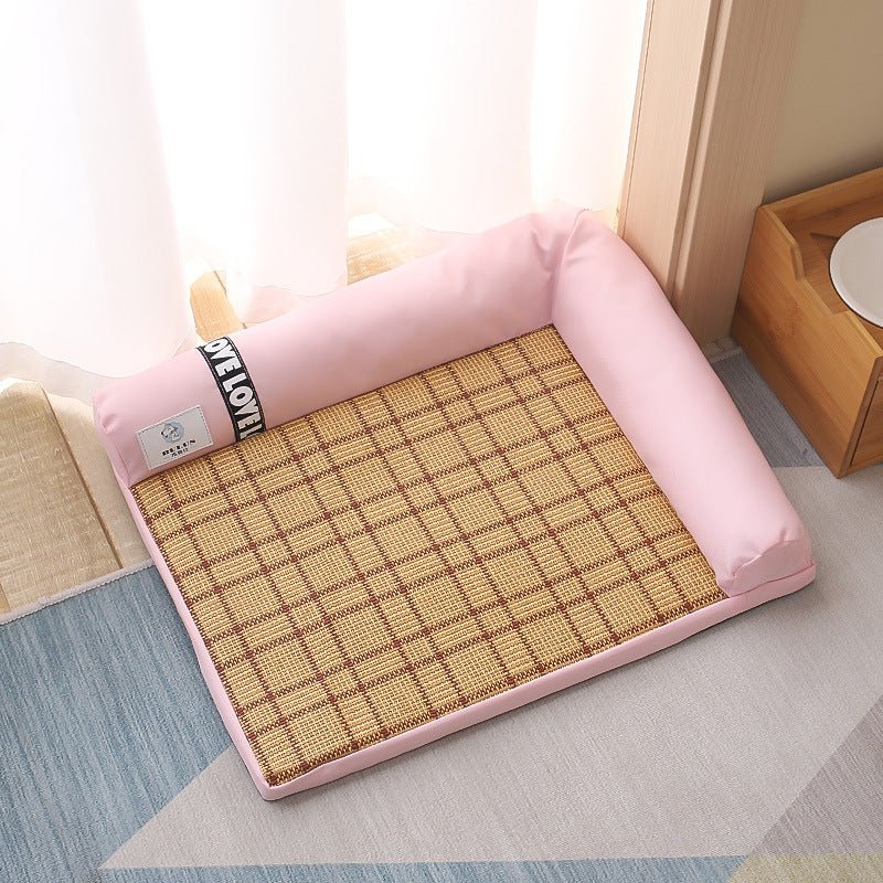 Summer Cooling Mats Cat Bed Dog Bed Dog Sofa Pet Mats Cat House Ice Pad Dog Sleeping Mats Cool Cold Bamboo Fiber Cat Bed - key words