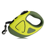 Pet Dog Automatic Retractable Fiber Leash Night Safety LED Shining Automatic Stretching Dog Hand Holding Rope Pet Supplies - key words