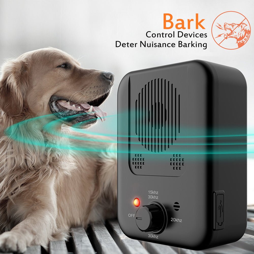 Pets Dog Anti Barking Device Pet Dog Ultrasonic Anti Barking Collars Repeller Outdoor Dogs Stop No Bark Control Training Device Supplies - key words