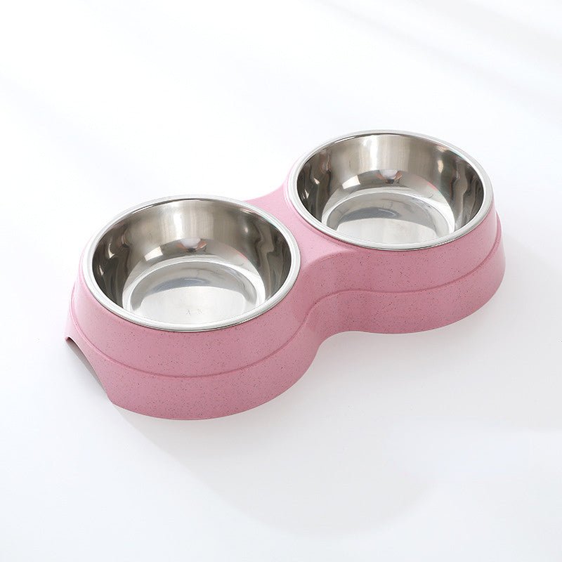 Double Pet Bowls Dog Food Water Feeder Stainless Steel Pet Drinking Dish Feeder Cat Puppy Feeding Supplies Small Dog Accessories - key words