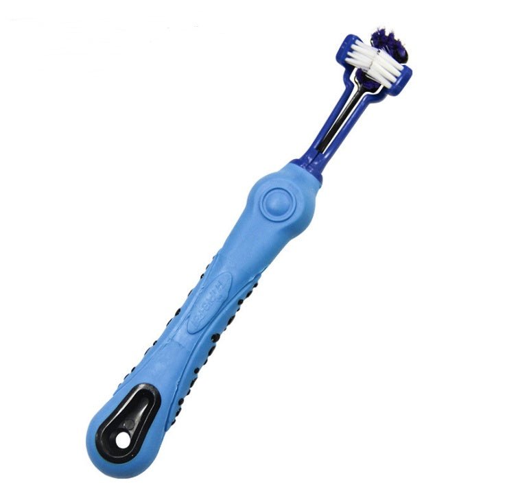 Three Sided Pet Toothbrush Dog Brush Bad Breath Tartar Teeth Care - key words