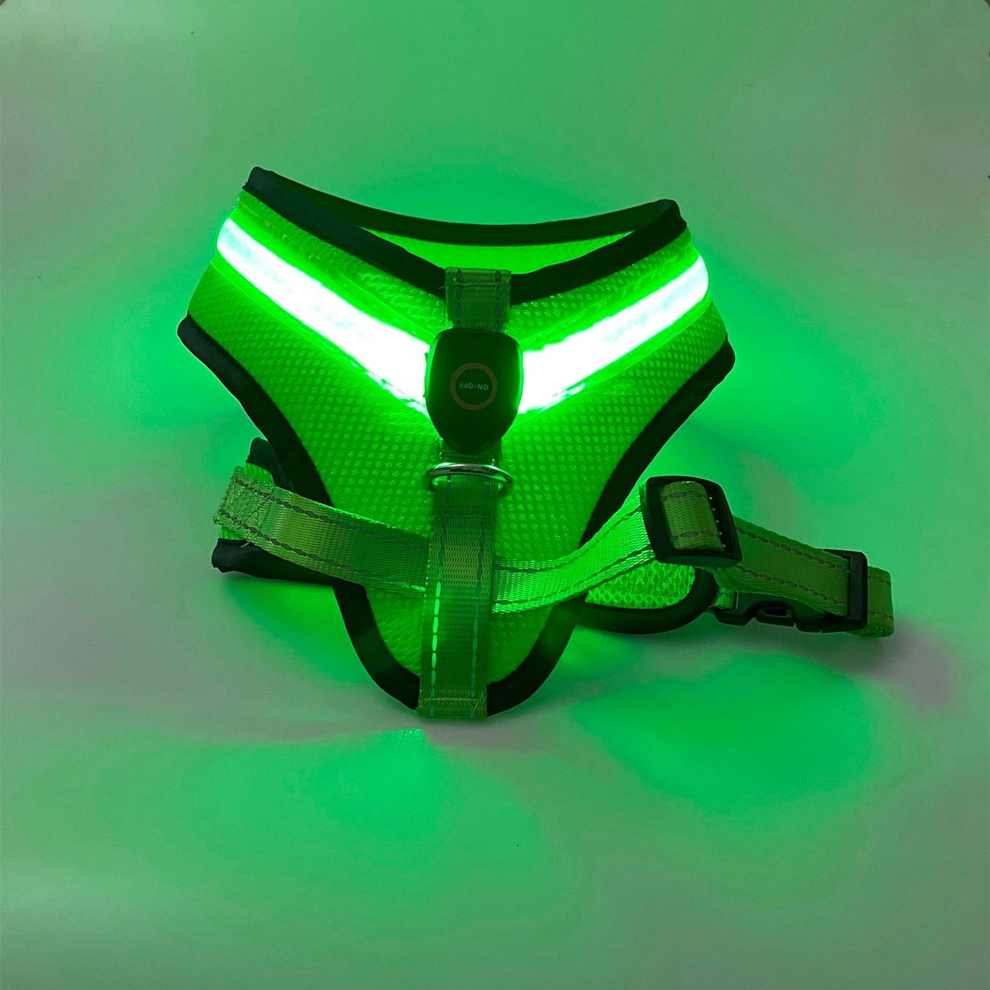 LED Luminous Dog Harness Led USB Charging Dog Chest Strap Vest Pet Safety Reflective Harness Pet Vest For Puppy Large Dog Pet Products - key words