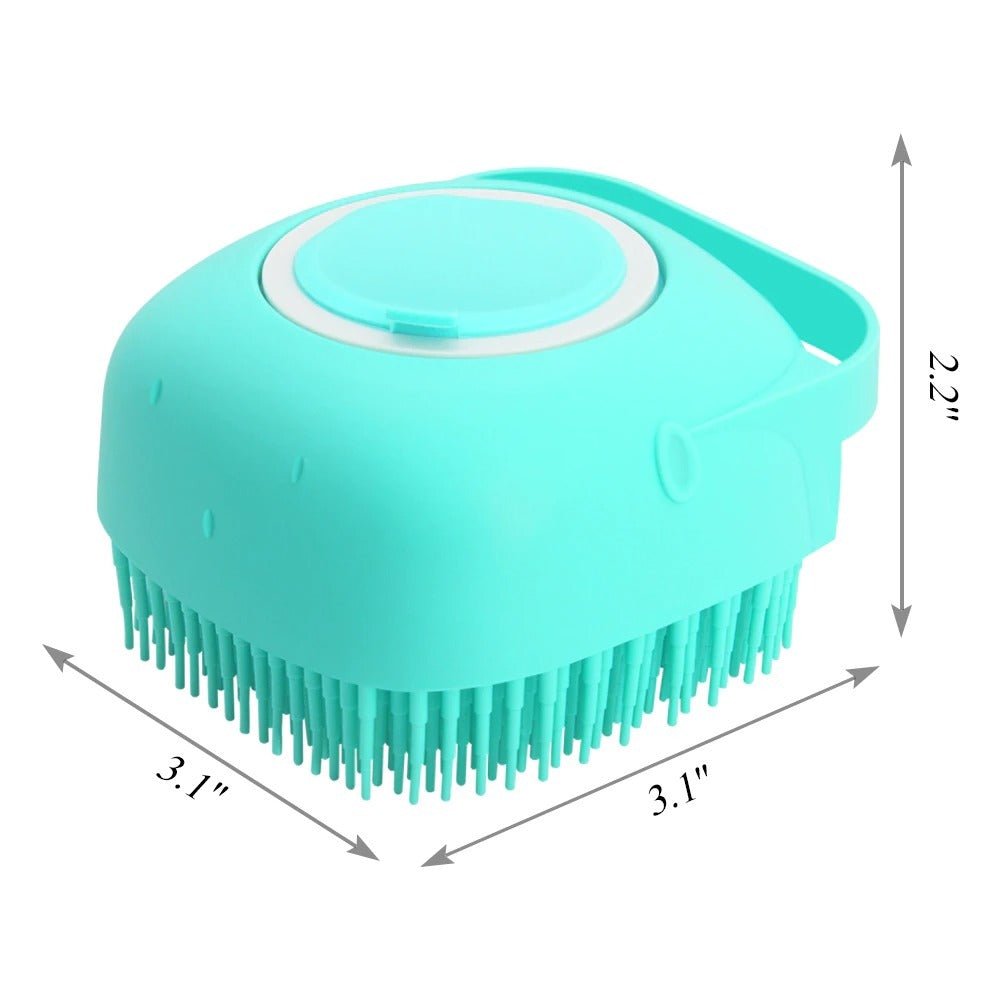 Pet Dog Shampoo Massager Brush Cat Massage Comb Grooming Scrubber Shower Brush For Bathing Short Hair Soft Silicone Brushes - key words