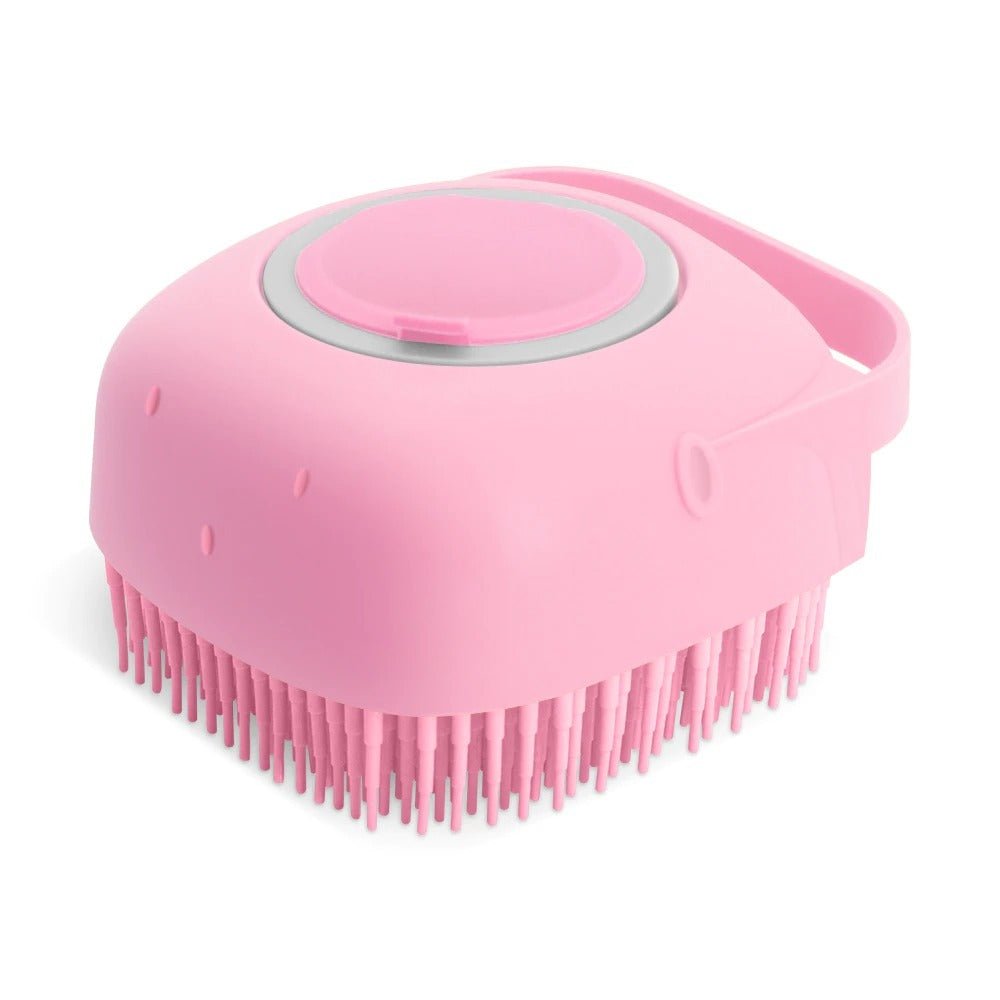 Pet Dog Shampoo Massager Brush Cat Massage Comb Grooming Scrubber Shower Brush For Bathing Short Hair Soft Silicone Brushes - key words