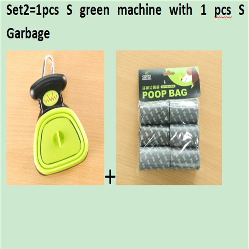 Dog Pet Travel Foldable Pooper Scooper With 1 Roll Decomposable bags Poop Scoop Clean Pick Up Excreta Cleaner Epacket Shipping - key words