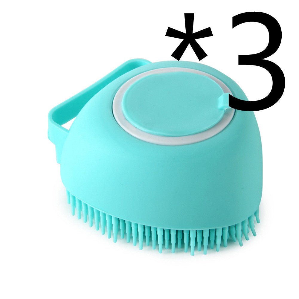Silicone Dog Bath Massage Gloves Brush Pet Cat Bathroom Cleaning Tool Comb Brush For Dog Can Pour Shampoo Dog Grooming Supplies - key words