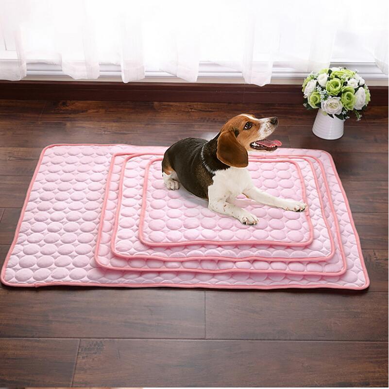 Pet Dog Cat Ice Silk Cold Nest Pad For Cooling In Summer - key words