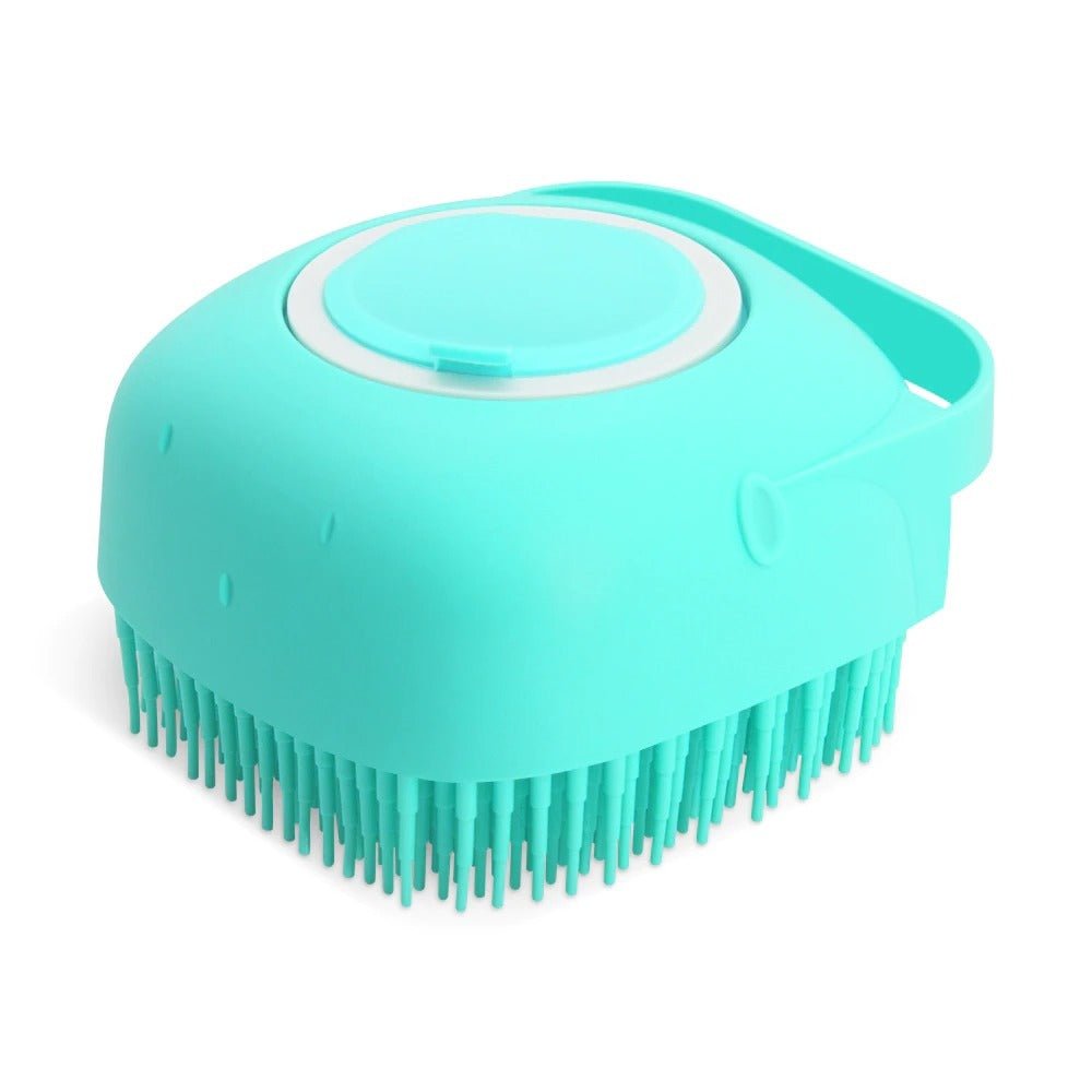 Pet Dog Shampoo Massager Brush Cat Massage Comb Grooming Scrubber Shower Brush For Bathing Short Hair Soft Silicone Brushes - key words