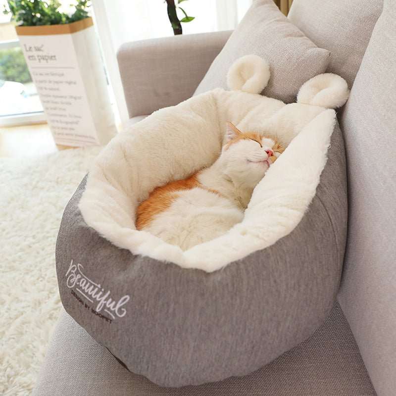Pet Dog Bed Warming Soft Sleeping Bag Cushion Puppy Kennel - key words