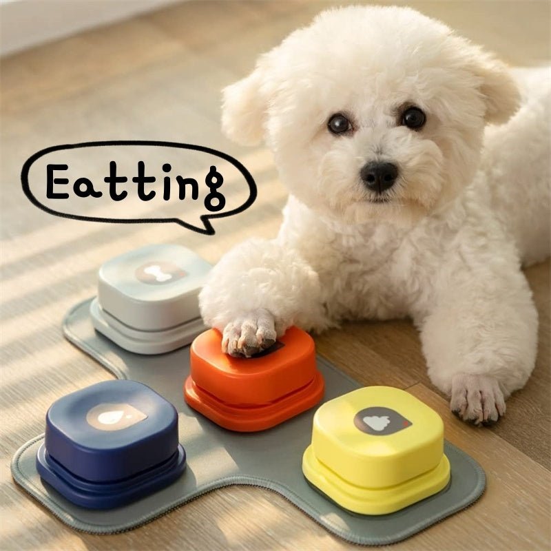 4 Colors Pet Communication Button One - click Prevent Physical Inactivity Recordable Dog Talking Button Toy Cat Toy Pet Products - Everpeakgoods