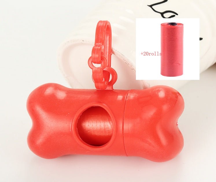 Pet bone type garbage bag dispenser - key words