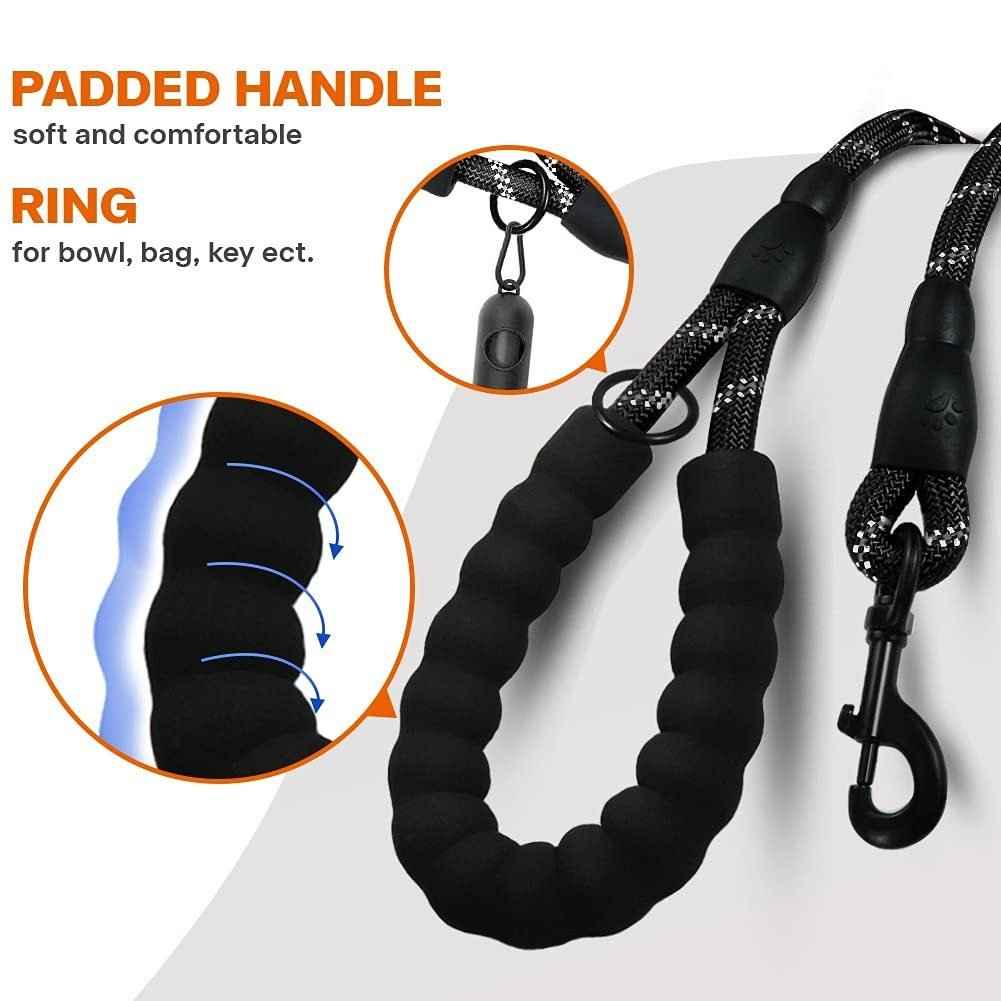 Dogs Leash Running Elasticity Hand Freely Pet Products Dogs Harness Collar Jogging Lead And Adjustable Waist Rope Puppy Leash Lead Training Padded Handle Reflective
