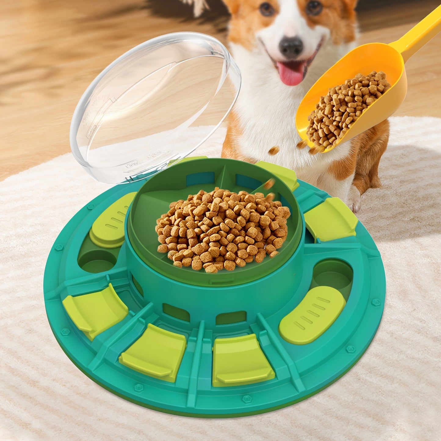 Interactive Dog Puzzle Toy For IQ Improvement And Slow Feeding Suitable For All Sizes Pets Nutritious Diet-Friendly Non-Electric Plastic Pets Game Pet Products - key words