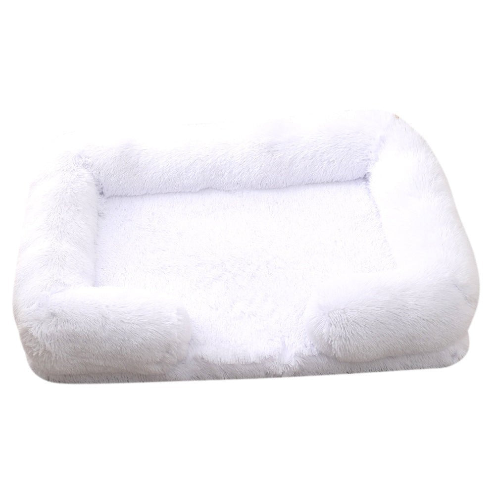 Plush Round Pet Bed Dog Bed Winter - key words