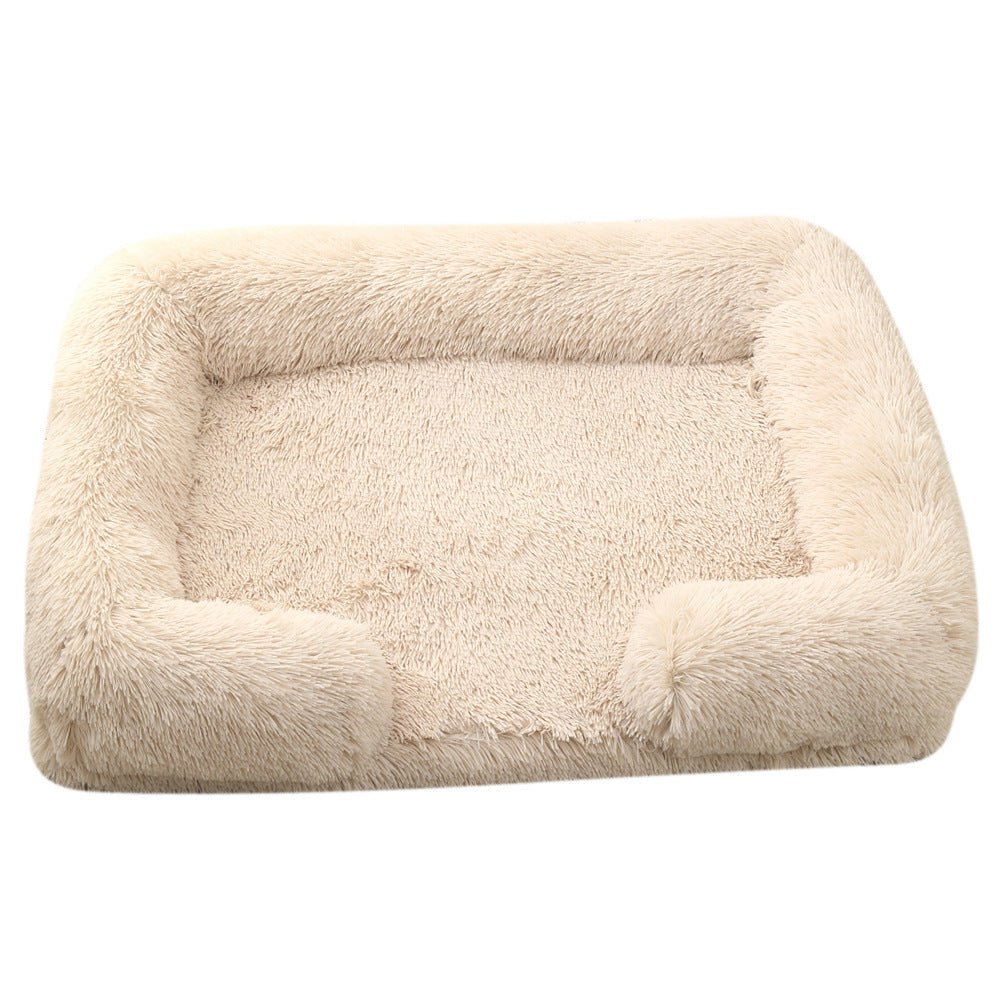 Plush Round Pet Bed Dog Bed Winter - key words