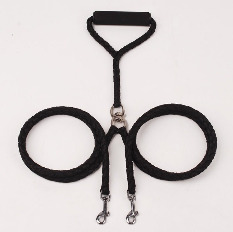 Pet Hand-knitted Traction Wear-resistant Dog Leash Double-ended Hand-knitted Braided Rope Outdoor Dog Leash - key words