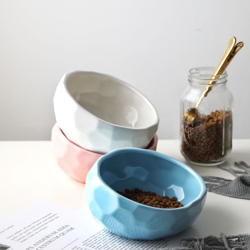 Pet bowl oblique mouth cat bowl food bowl dog bowl method bucket food bowl - key words