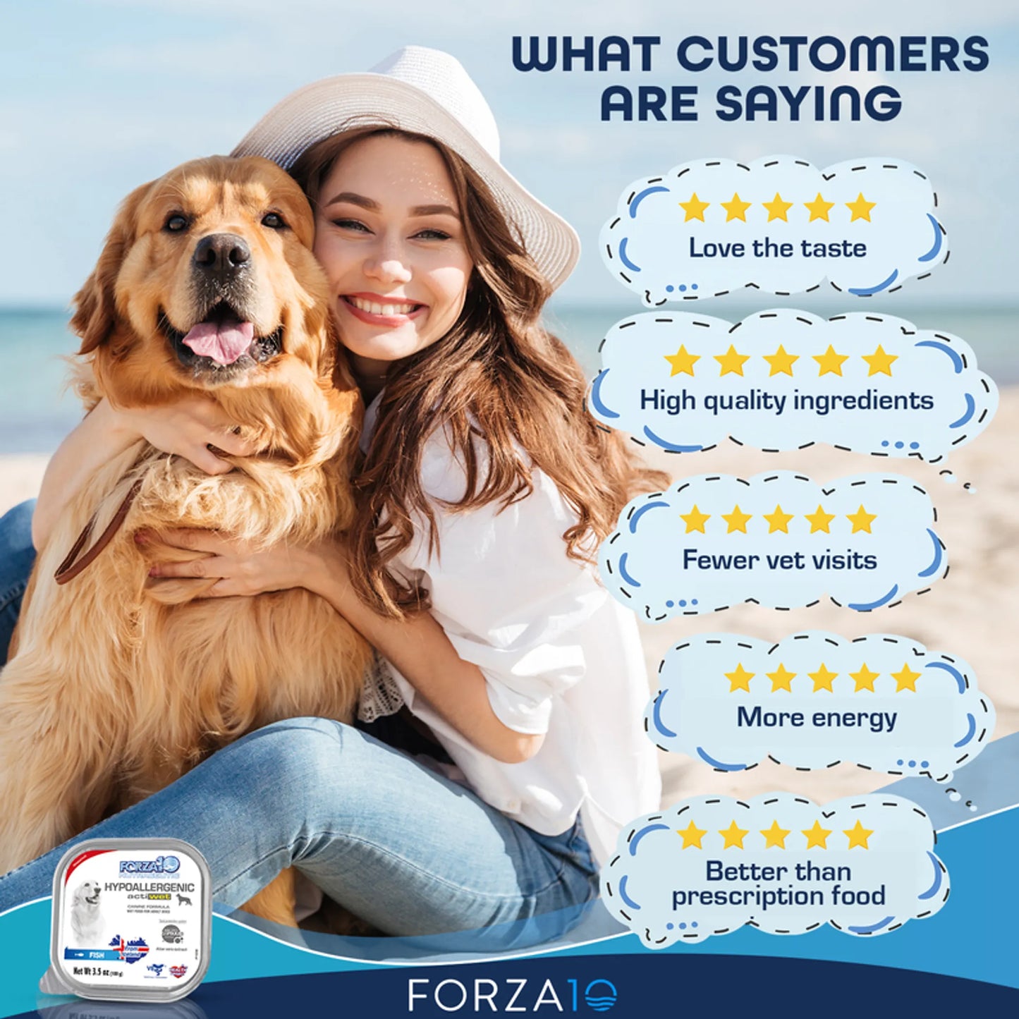 Forza10 Actiwet Hypoallergenic Icelandic Fish Recipe Canned Dog Food - Everpeakgoods