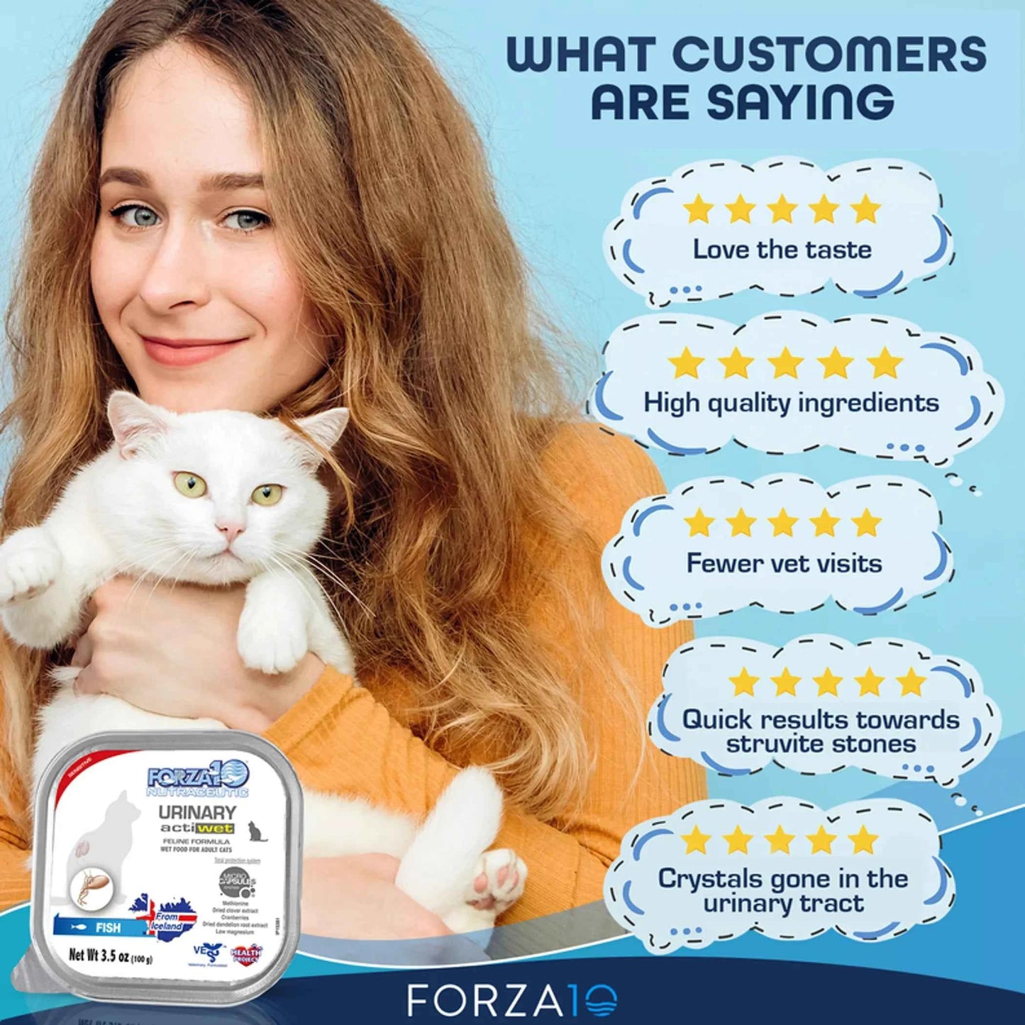 Forza10 Actiwet Urinary Support Icelandic Fish Recipe Canned Cat Food - Everpeakgoods