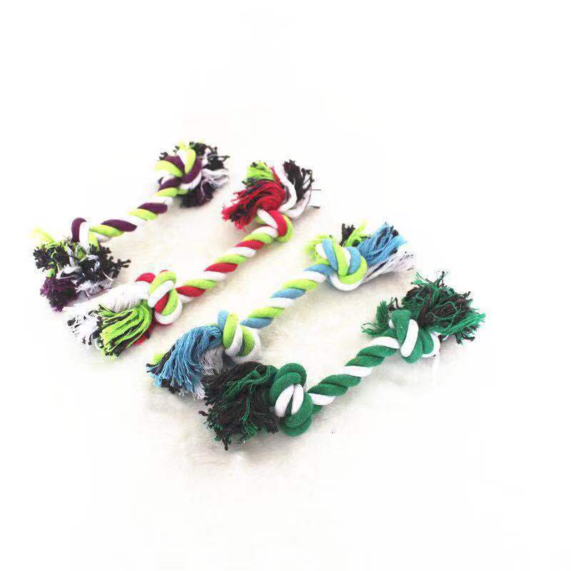 Double knot cotton rope knot dog toy - key words