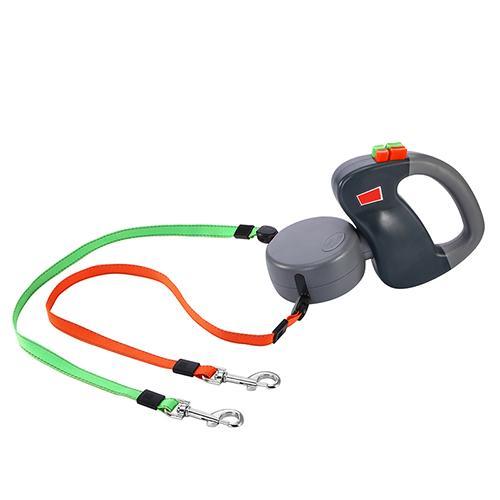 Retractable Dual Pet Dog Walking Leash - key words