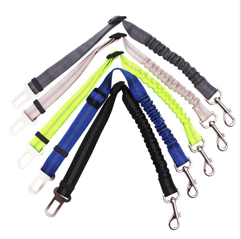 Adjustable Dog Seat Belt Dog Car Seatbelt Harness Leads Elastic Reflective Safety Rope - key words