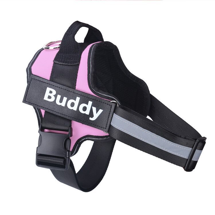 Personalized Dog Harness NO PULL Reflective Breathable Adjustable Pet Harness Vest For Small Large Dog Custom Patch Pet Supplies - key words