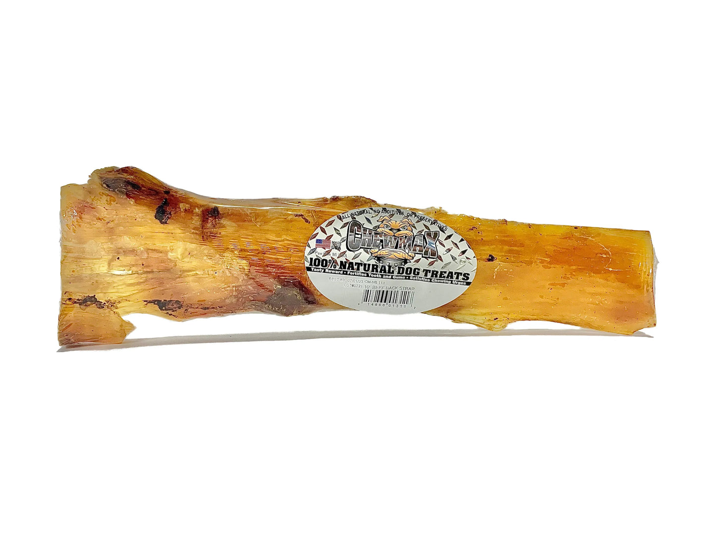 10" Beef Back Strap Dog Bone - Everpeakgoods