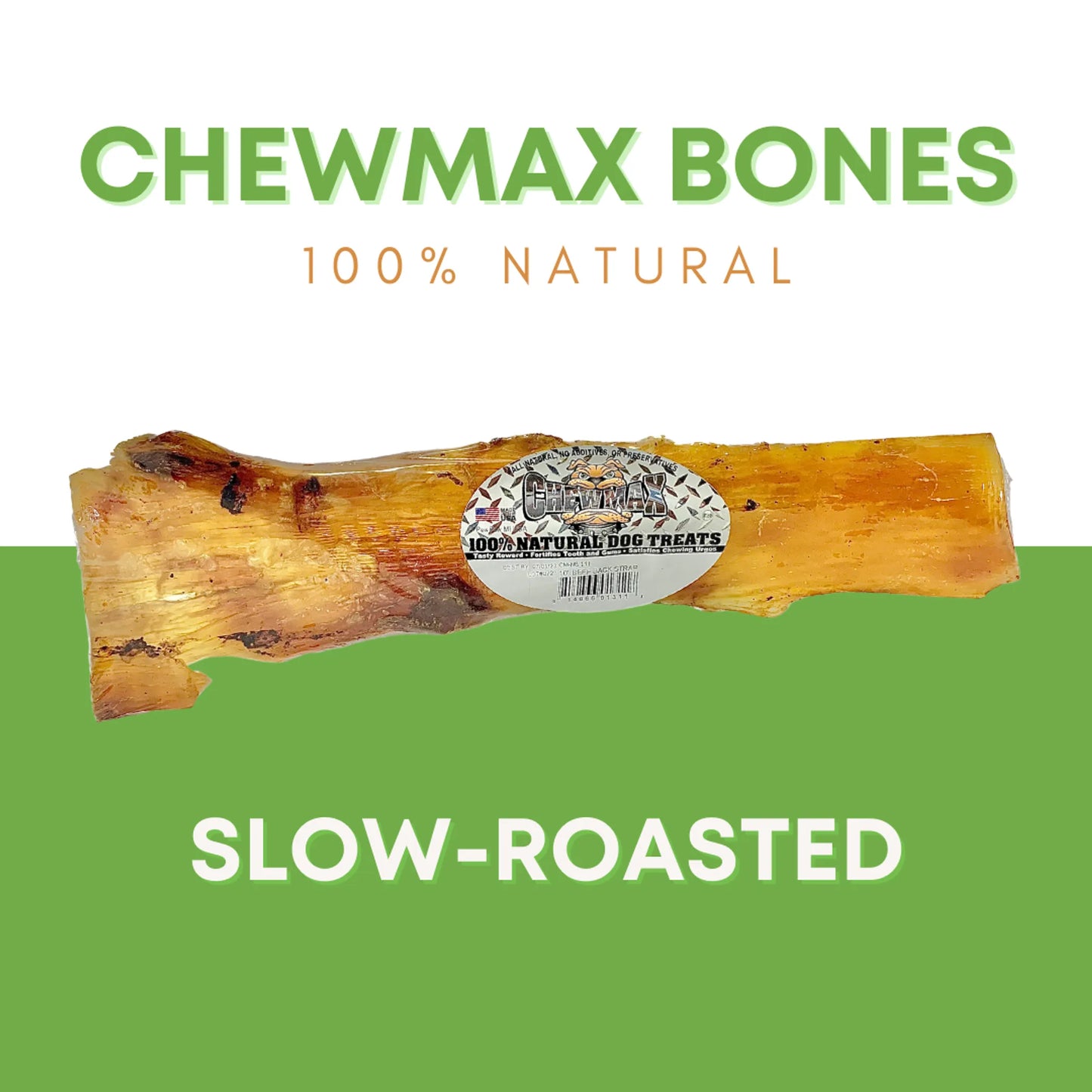 10" Beef Back Strap Dog Bone - Everpeakgoods