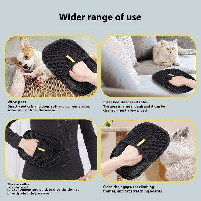 Pet Hair Remover Mitt Pet Hair Remover Gloves Deshedding Brush Glove For Dog Cat Rabbit With Long Short Curly Hair - key words
