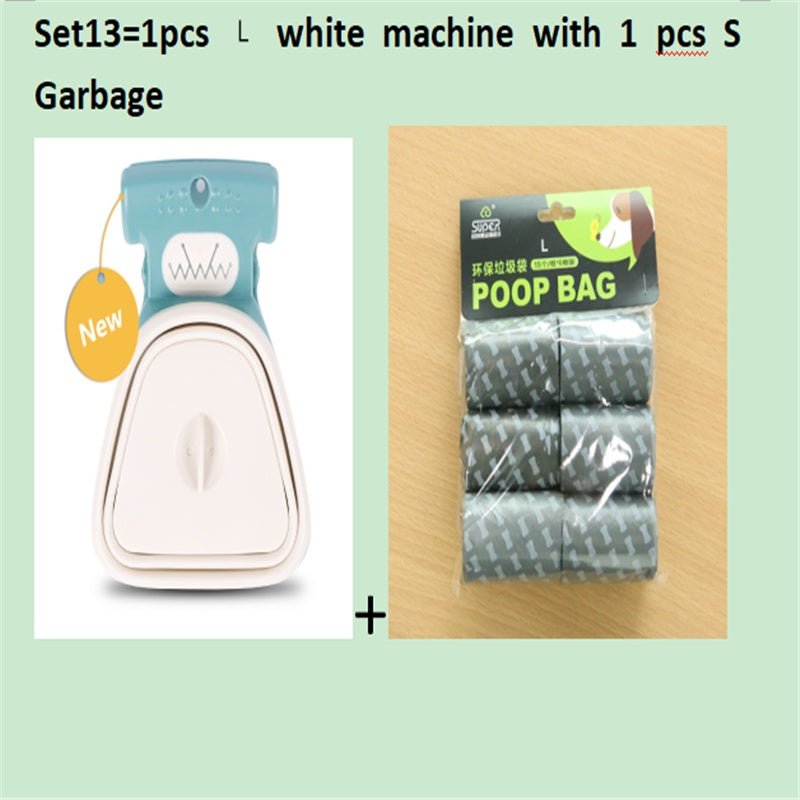 Dog Pet Travel Foldable Pooper Scooper With 1 Roll Decomposable bags Poop Scoop Clean Pick Up Excreta Cleaner Epacket Shipping - key words