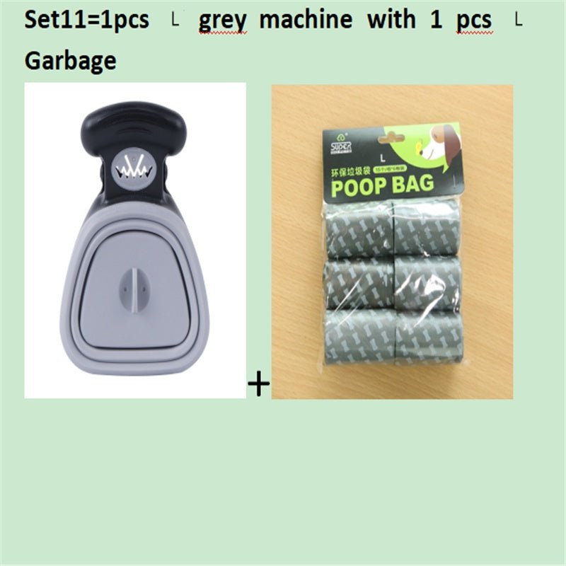 Dog Pet Travel Foldable Pooper Scooper With 1 Roll Decomposable bags Poop Scoop Clean Pick Up Excreta Cleaner Epacket Shipping - key words