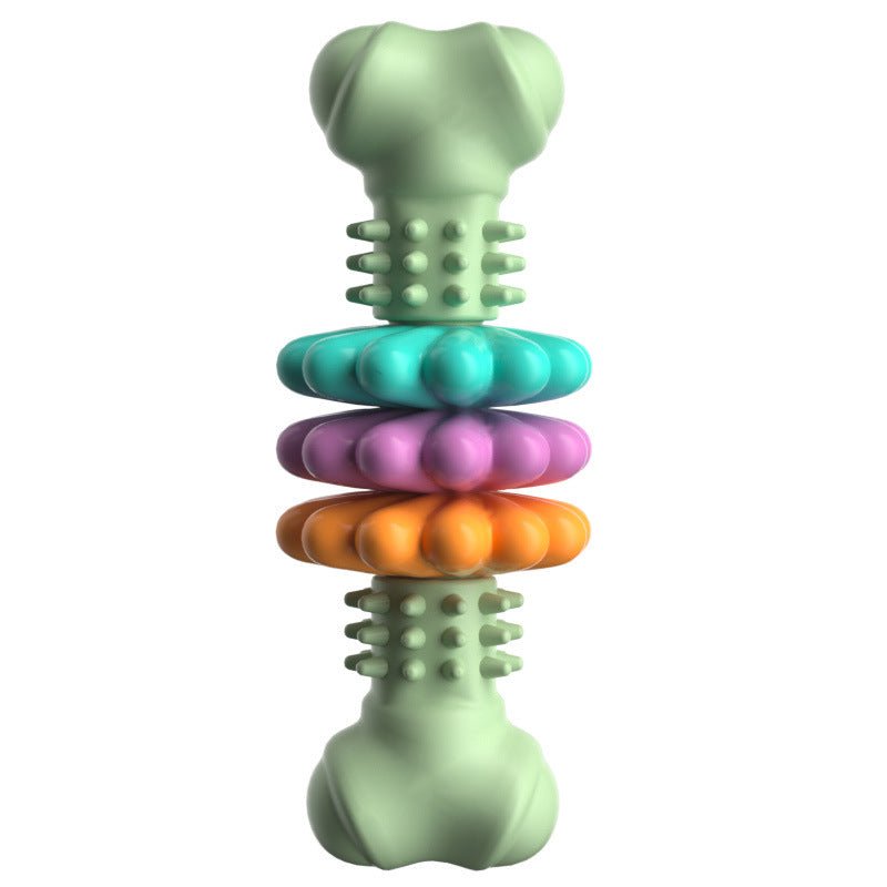 Dog Chew Toy Dog Bone Type Dogs Teeth Cleaning Toys Indestructible TPR Bone Chewing Bite Resistant Teething Toys Pet Products - key words