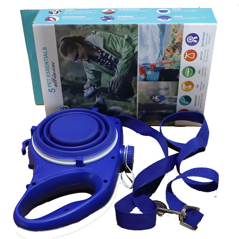Pet Supplies With Water Bottle, Cup, Pet Rope - key words
