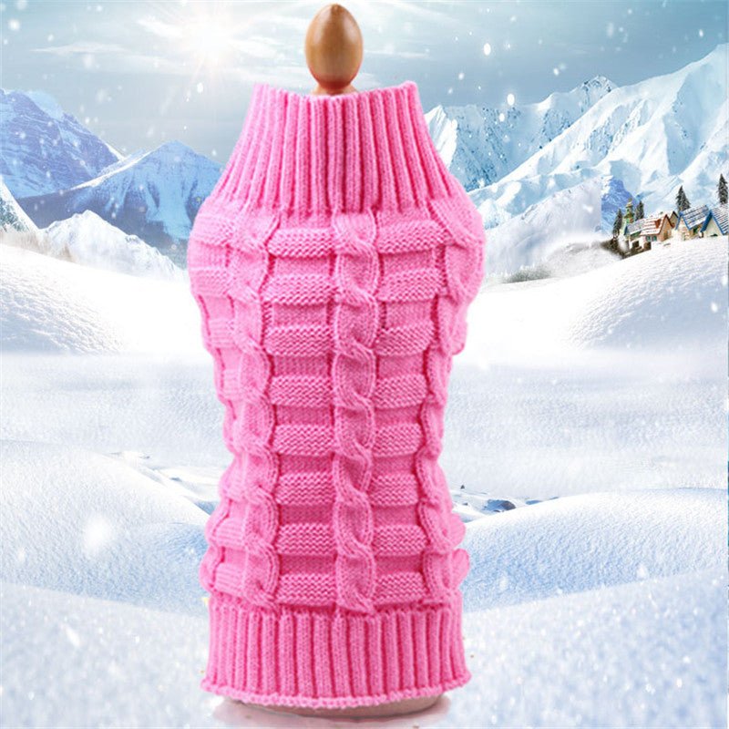 Cashmere Twisted Rope Pet Sweater, Dog Clothes, Pet Products - key words