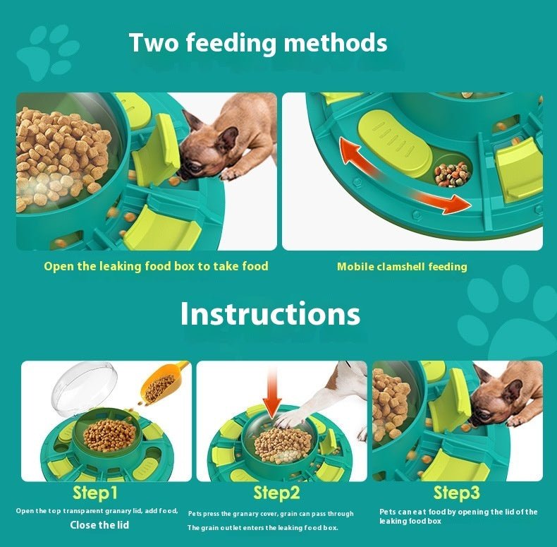 Interactive Dog Puzzle Toy For IQ Improvement And Slow Feeding Suitable For All Sizes Pets Nutritious Diet-Friendly Non-Electric Plastic Pets Game Pet Products - key words