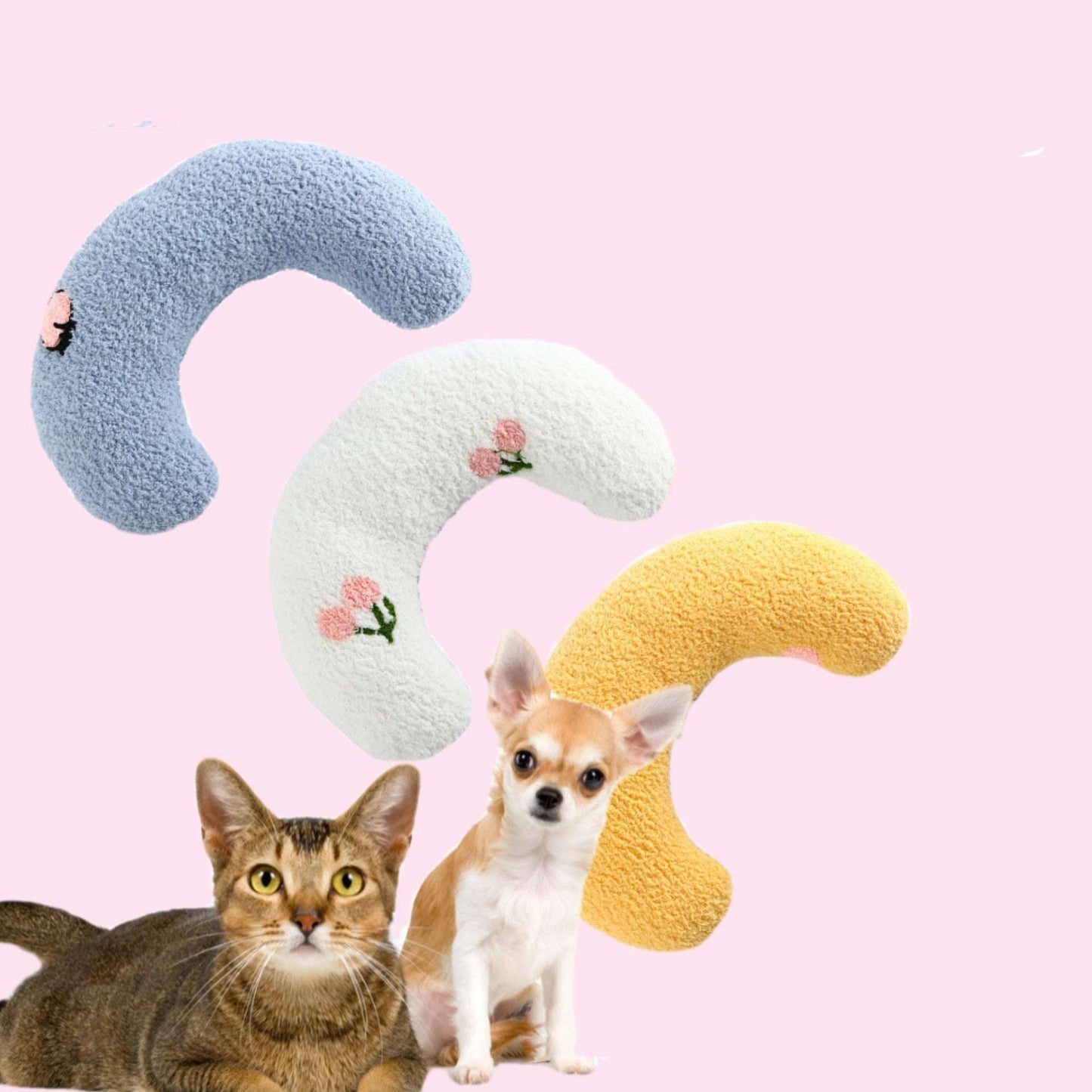 Little Pillow For Cats Fashion Neck Protector Deep Sleep Puppy U-Shaped Pillow Pets Pillow Kitten Headrest Dog Sleeping Pillow Pet Products - key words