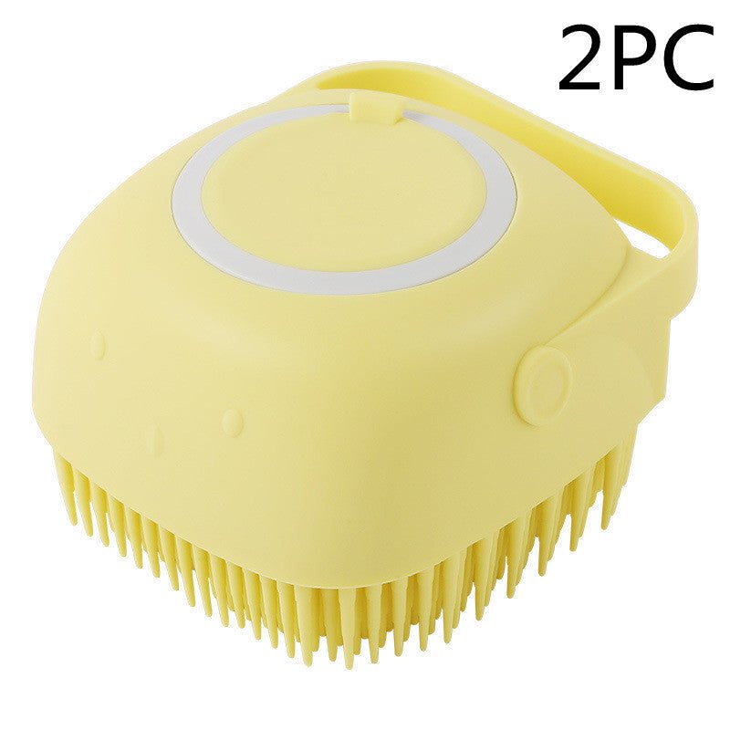 Silicone Dog Bath Massage Gloves Brush Pet Cat Bathroom Cleaning Tool Comb Brush For Dog Can Pour Shampoo Dog Grooming Supplies - key words