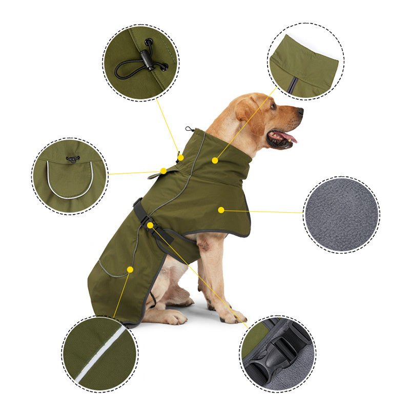 Medium And Large Dogs Handsome Winter Warm Clothing Snowproof Pet Supplies - key words