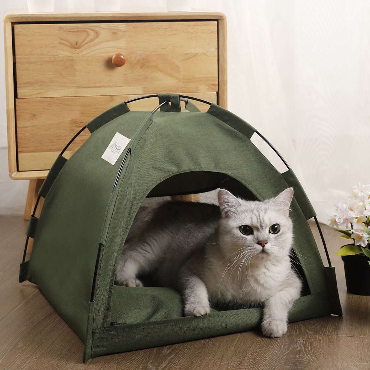Cat Tent Cooling Mat Dog House Pet Sofa Camping Dog Bed With Cushion For Dog Kennel Indoor Cat Nest Cat Bed Pets Products - key words