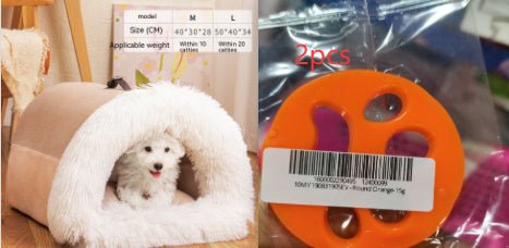 New Splice Portable Pet Nest Portable Autumn And Winter Warm Dog Nest Moisture-proof Long Fur Cat Nest Cross Border Pet Nest - key words