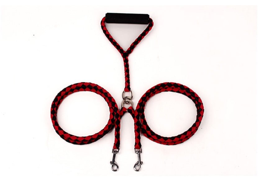 Pet Hand-knitted Traction Wear-resistant Dog Leash Double-ended Hand-knitted Braided Rope Outdoor Dog Leash - key words