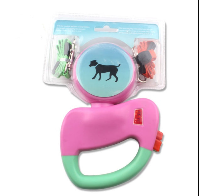 Retractable Dual Pet Dog Walking Leash - key words