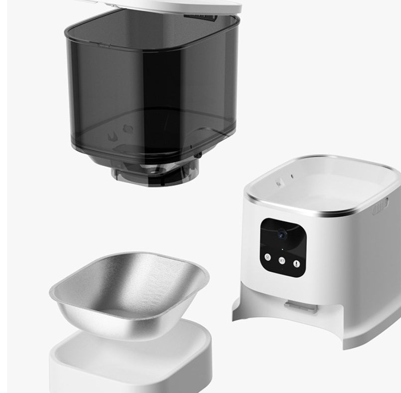 Pet Automatic Feeder Large Capacity Smart Voice Recorder APP Control Timer Feeding Cat Dog Food Dispenser With WiFi Pet Bowl - key words