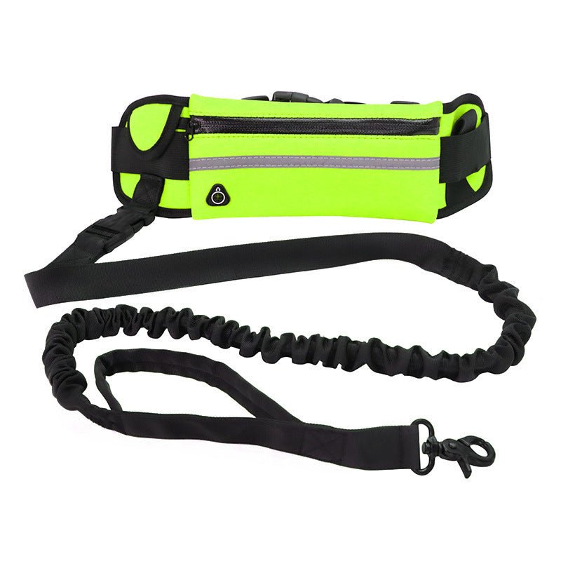 Hands Free Dog Leash Pet Walking And Training Belt With Shock Absorbing Bungee Leash For Up To 180lbs Large Dogs Phone Pocket And Water Bottle Holder - key words