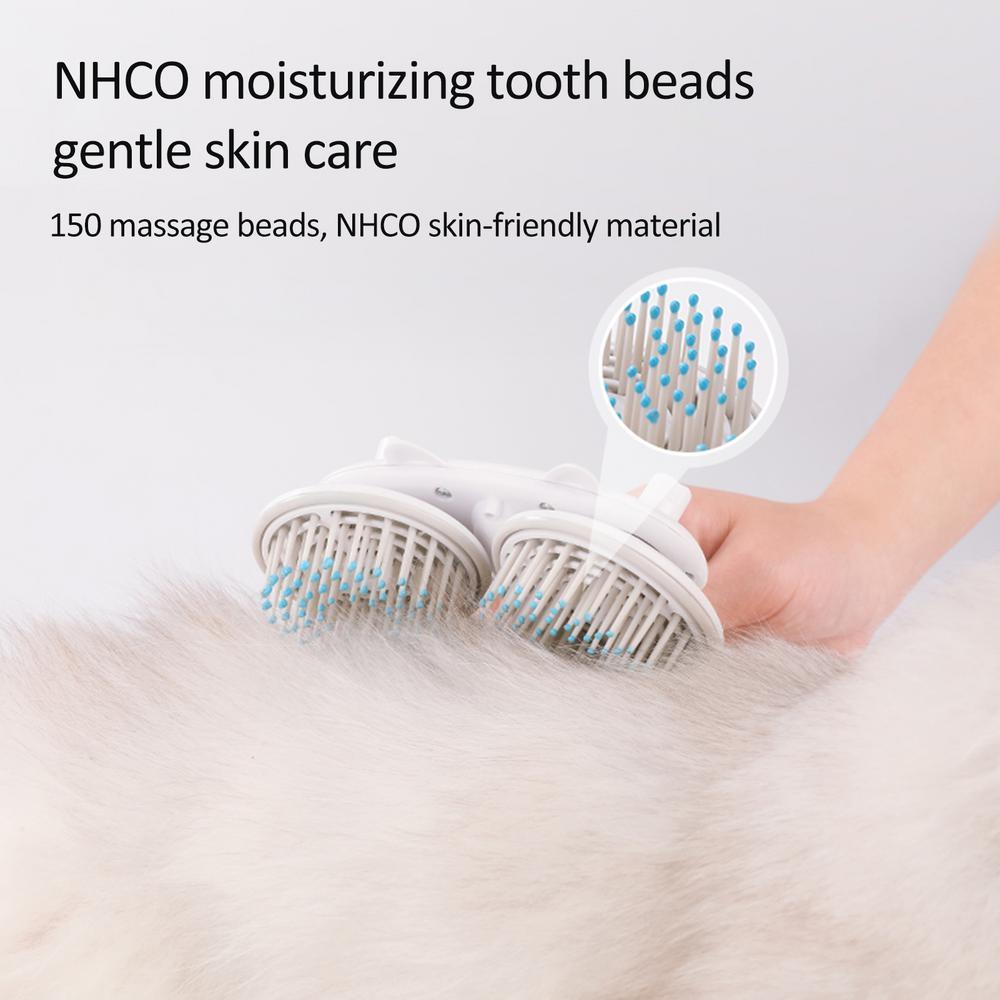 Pet Cat Brush Dog Slicker Brush Double-headed Negative Ion One-button Self Cleaning Dog Cat Hair Removal Pets Products - key words